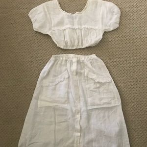 Reformation Jalisco two piece skirt and top